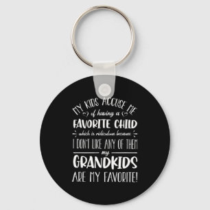 My Grandkids Are My Favorite Funny Grandmother G  Key Ring