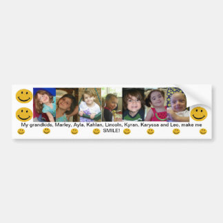My Grandkids make me Smile Bumper Sticker