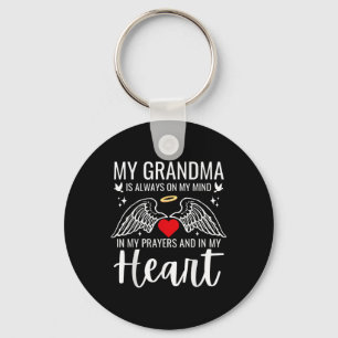 My Grandma Guardian Angel Heaven Memorial Love Key Ring