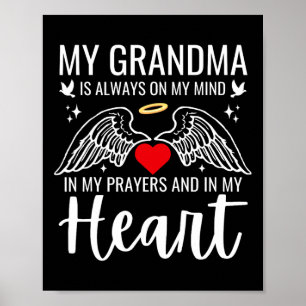My Grandma Guardian Angel Heaven Memorial Love Mot Poster