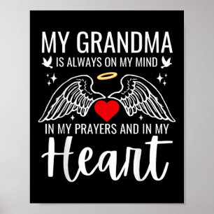 My Grandma Guardian Angel Heaven Memorial Love Poster
