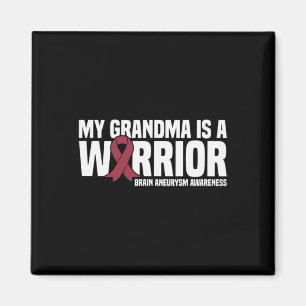 My Grandma is a Warrior Brain Aneurysm Awareness Magnet