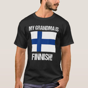 My Grandma Is Finnish Pride Finland Flag T-Shirt