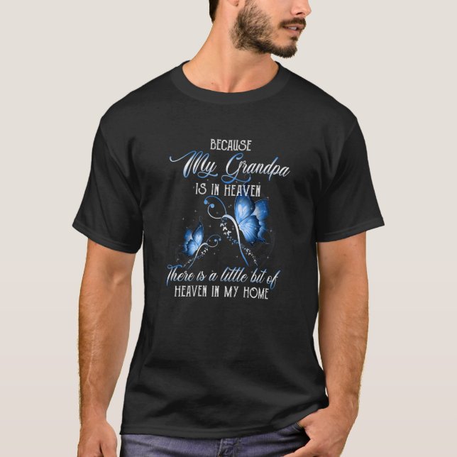 My Grandma Is Guardian Angel In Memories Of Grandp T-Shirt (Front)