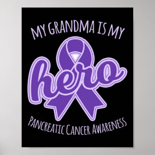 My Grandma is my Hero Pancreatic Cancer Awareness Poster