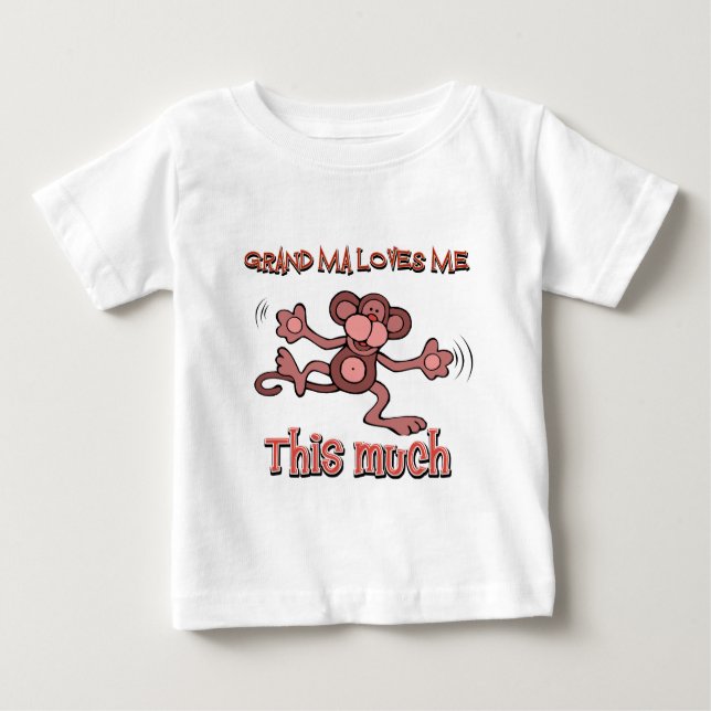 My grandma loves me this much baby T-Shirt (Front)