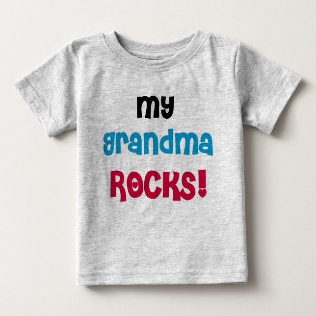 My Grandma Rocks Baby T-Shirt (Front)
