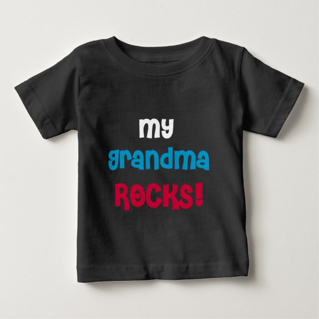 My Grandma Rocks Baby T-Shirt (Front)