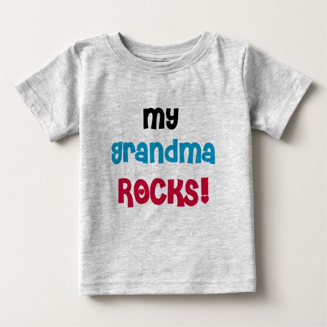 My Grandma Rocks Baby T-Shirt (Front)