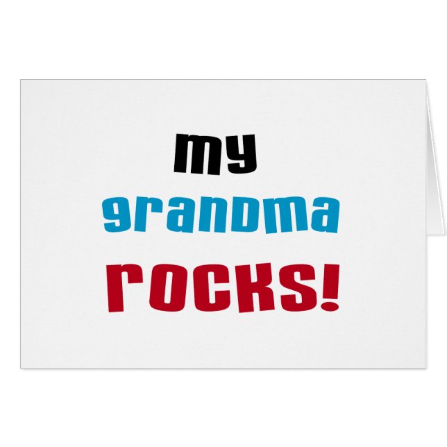 My Grandma Rocks T-shirts and Gifts (Front Horizontal)