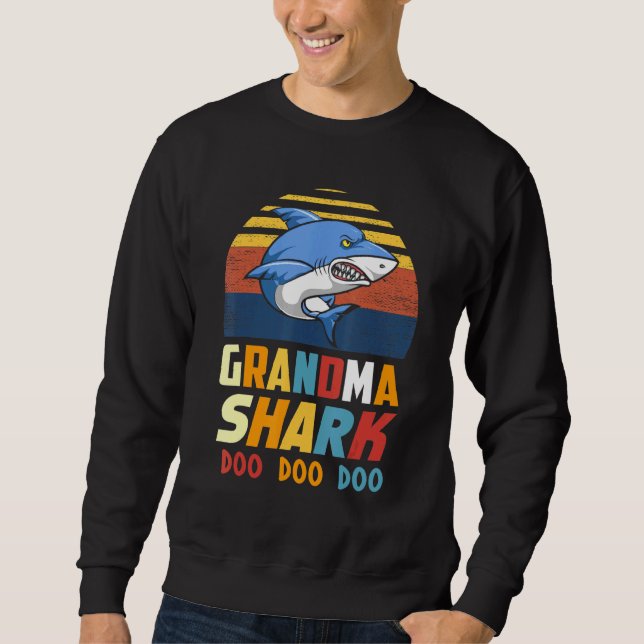 My Grandma Shark Doo Doo Doo Grandma Shark Sweatshirt (Front)