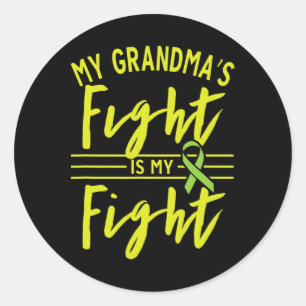 My Grandma's Fight Is My Fight Kidney Disease Awar Classic Round Sticker