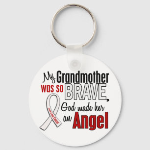 My Grandmother Is An Angel Lung Cancer Key Ring