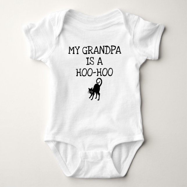 "My Grandpa is a Hoo-Hoo" Baby Bodysuit (Front)