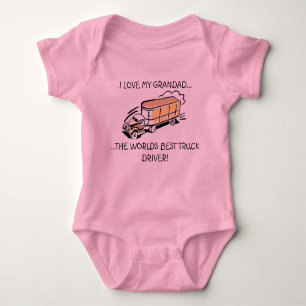 MY GRANDPA IS A TRUCK DRIVER BABY BODYSUIT