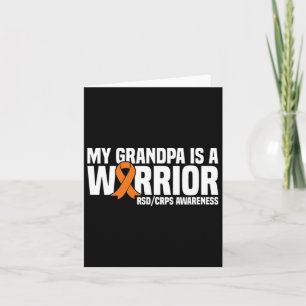 My Grandpa Is A Warrior Orange Ribbon Rsdcrps Awar Card