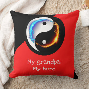 My grandpa is my hero photoart cushion