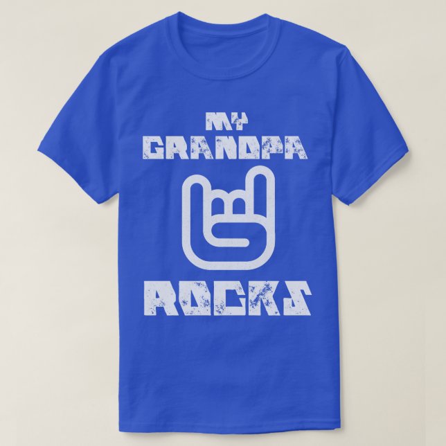 My Grandpa Rocks T-Shirt (Design Front)