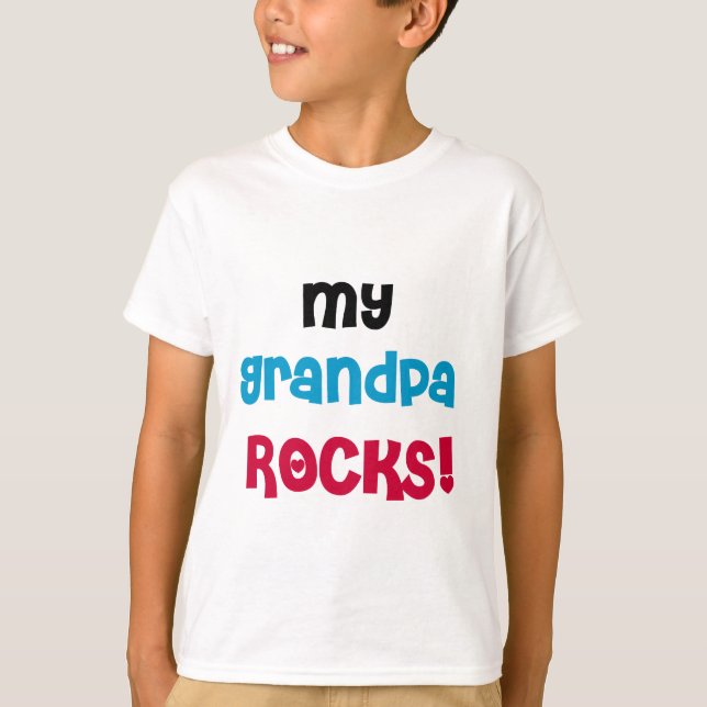 My Grandpa Rocks Tshirts and Gifts (Front)