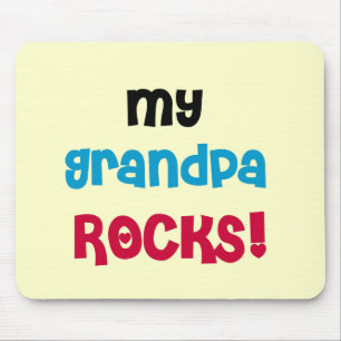 My Grandpa Rocks Tshirts and Gifts Mouse Pad