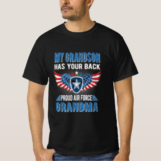My grandson has your back proud air grandma gift T-Shirt