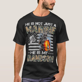 My Grandson Is A Marine Proud Grandma Proud Grandp T-Shirt
