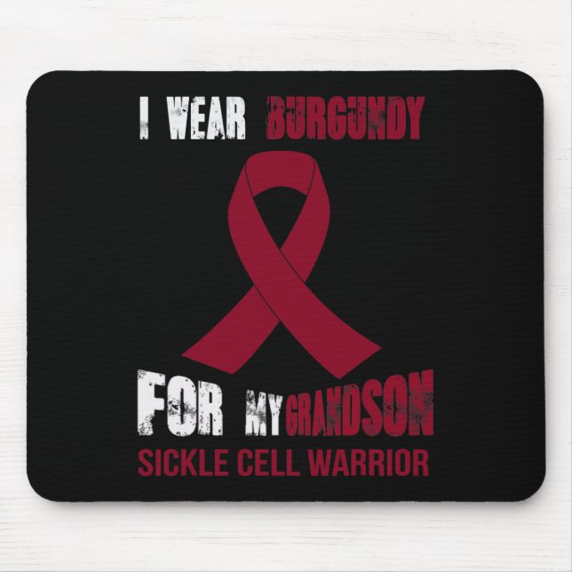 MY GRANDSON - MY SICKLE CELL WARRIOR  MOUSE PAD (Front)
