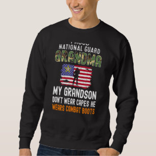 My Grandson Wears Combat Boots Proud National Guar Sweatshirt