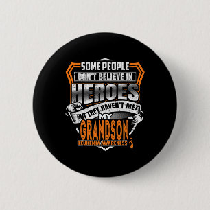 My Grandson's Fight is My Fight Leukemia Awareness 6 Cm Round Badge