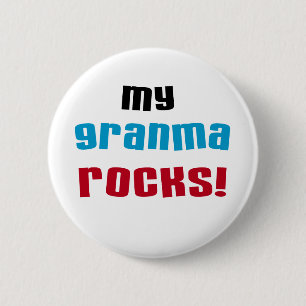 My Granma Rocks T shirts and Gifts 6 Cm Round Badge