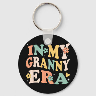 My Granny Era Funny Sarcastic Groovy Retro Mothers Key Ring