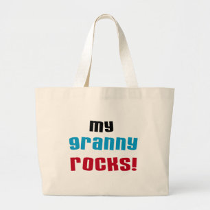 My Granny Rocks T shirts and Gifts Large Tote Bag