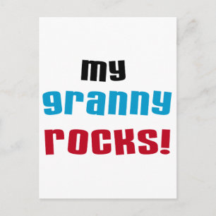 My Granny Rocks T shirts and Gifts Postcard