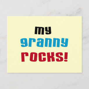 My Granny Rocks T shirts and Gifts Postcard