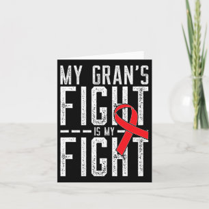 My Gran's Fight Is My Fight Blood Cancer Awareness Card