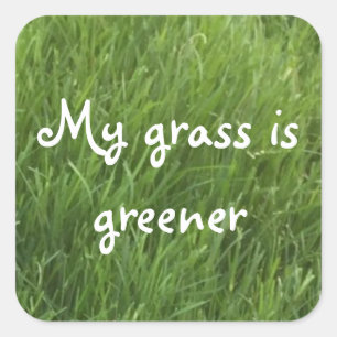 My Grass is Green Stickers
