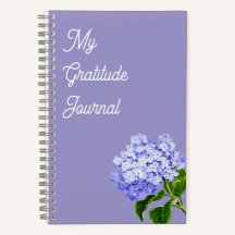 My Gratitude Journal | Hydrangea Spiral Notebook