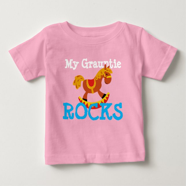 "My Grauntie Rocks!" Baby T-Shirt (Front)