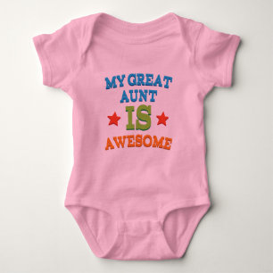 My Great Aunt is Awesome Baby Bodysuit