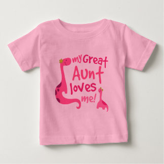 My Great Aunt Love Me Dinosaur Baby T-Shirt