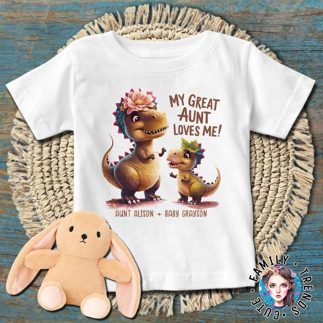 My Great Aunt Loves Me Baby T-Shirt (Creator Uploaded)