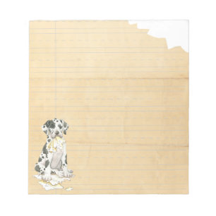 My Great Dane Ate My Homework Notepad