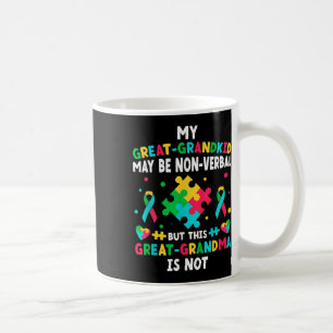 My Great-grandkid Autism Great Grandma Autism Coffee Mug