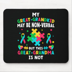 My Great-grandkid Autism Great Grandma Autism Mouse Pad
