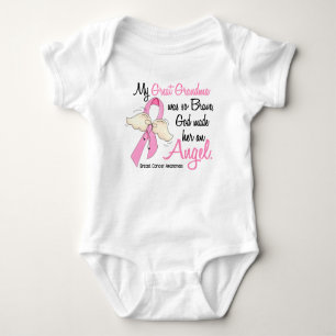 My Great Grandma Is An Angel 2 Breast Cancer Baby Bodysuit