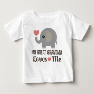 My Great Grandma Loves Me Baby T-Shirt