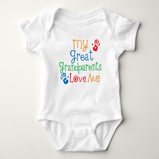 My Great Grandparents Love Me Baby Bodysuit (Front)