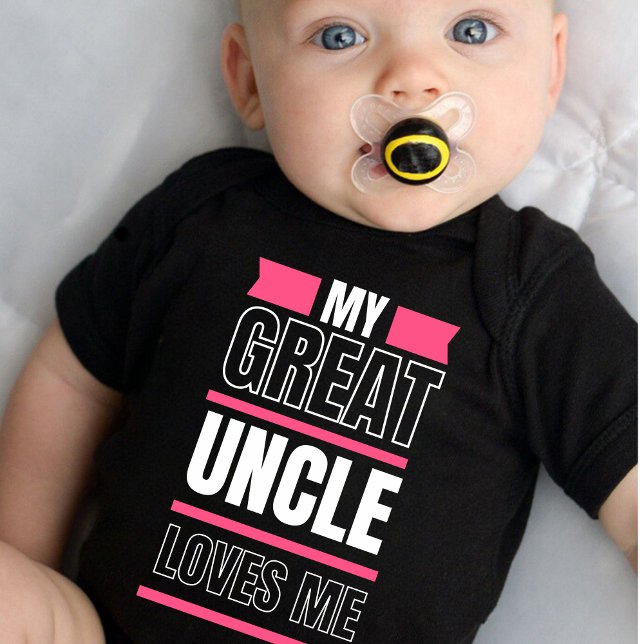 My Great Uncle Loves Me Baby Bodysuit (Creator Uploaded)