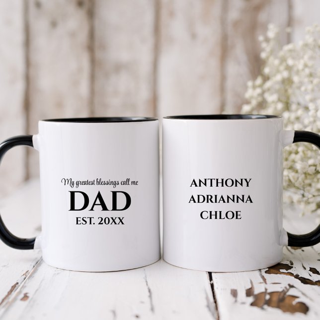 My Greatest Blessing Call Me Dad Mug (Creator Uploaded)