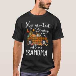 My Greatest Blessings Call Me Grandma Autumn T-Shirt